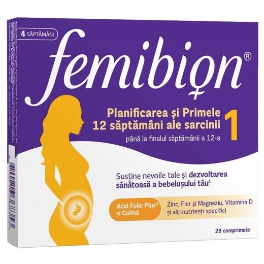 Femibion 1 Planificare si Sarcina x 28cpr.film - Dr.Reddy's