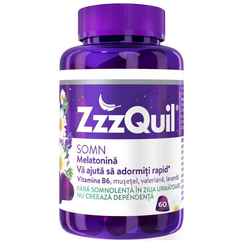 ZzzQuil Natura Melatonina Musetel Lavanda x 60jeleuri