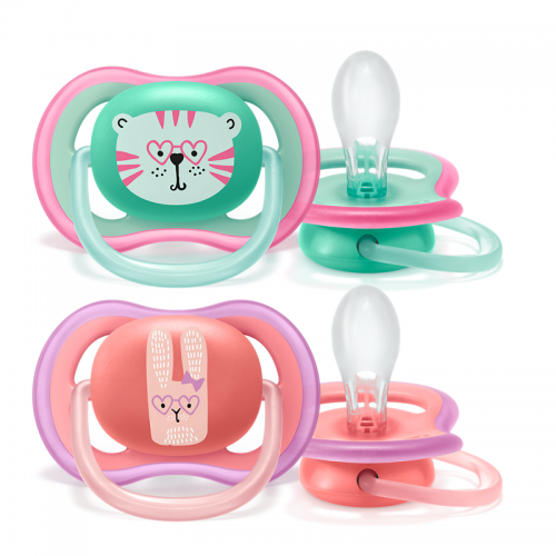 Avent Philips SCF349/15 Suzete Ultra Air Deco Zoo Fete +18luni x 2buc