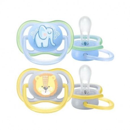 Avent Philips SCF085/01 Suzeta Ultra Air Blu/Gal 0-6luni x 2buc
