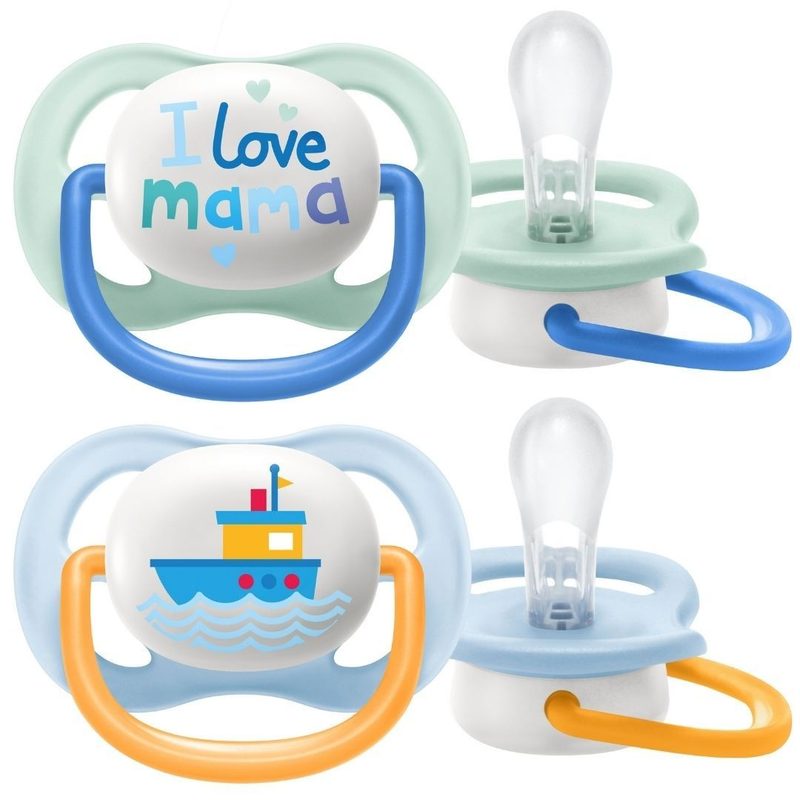 Avent Philips SCF080/01 Suzeta Ultra Air Happy 0-6luni x 2buc