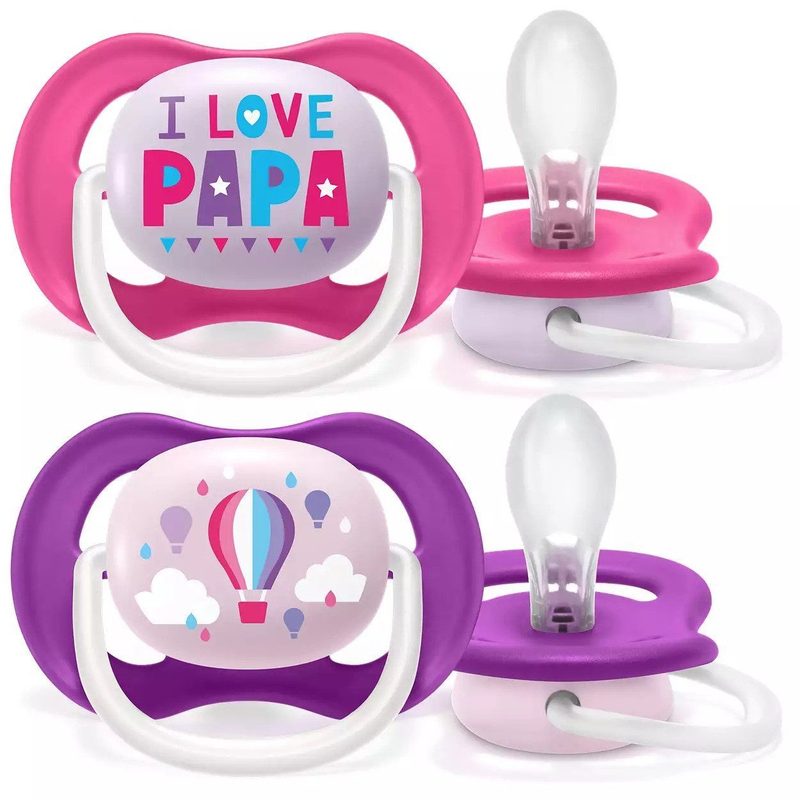 Avent Philips SCF080/04 Suzeta Ultra Air Roz 6-18 luni x 2buc