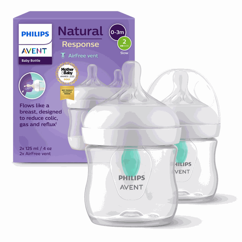 Avent Philips SCY670/02 Biberon Natural Response Anticolici +0l 125ml x 2buc