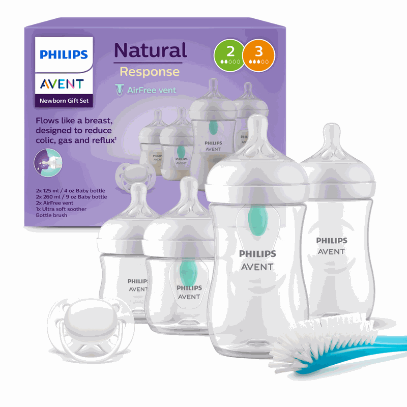 Avent Philips SCD657/11 Set Biberoane Natural Response +0l x 4buc