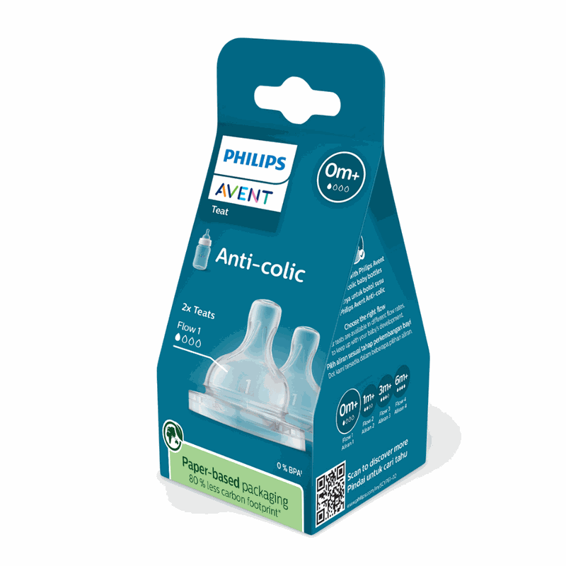 Avent Philips SCY761/02 Tetina Classic 0luni cu debit pt nou nasuti