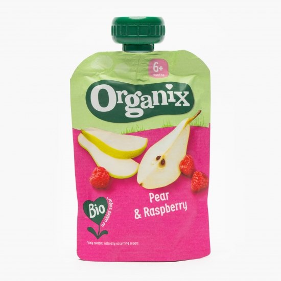 Organix Piure Eco de Pere si Zmeura 100g +6l