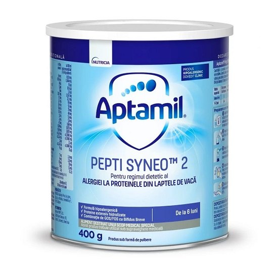 Aptamil Pepti Syneo Lapte Praf 2 6-12l 400g