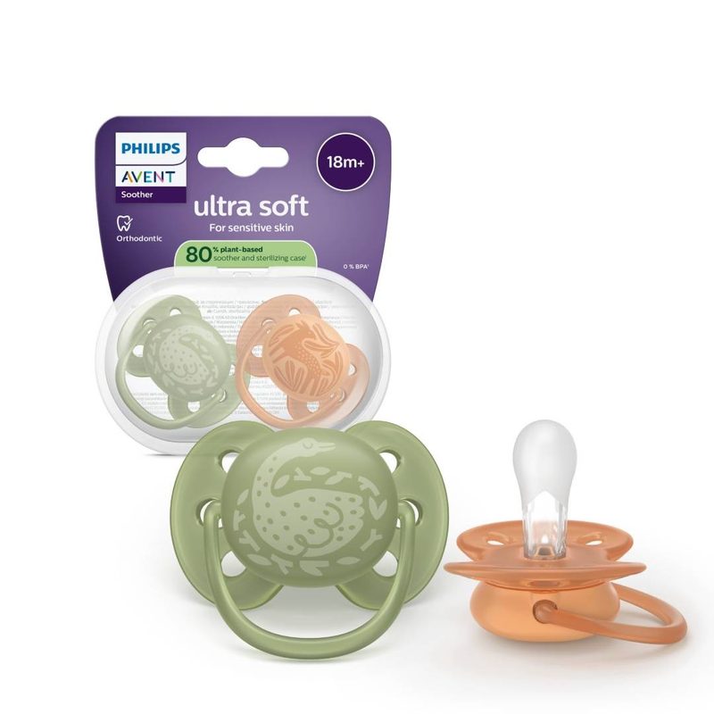 Avent Philips SCF093/06 Suzeta Ultra Soft Animale +18l x 2buc