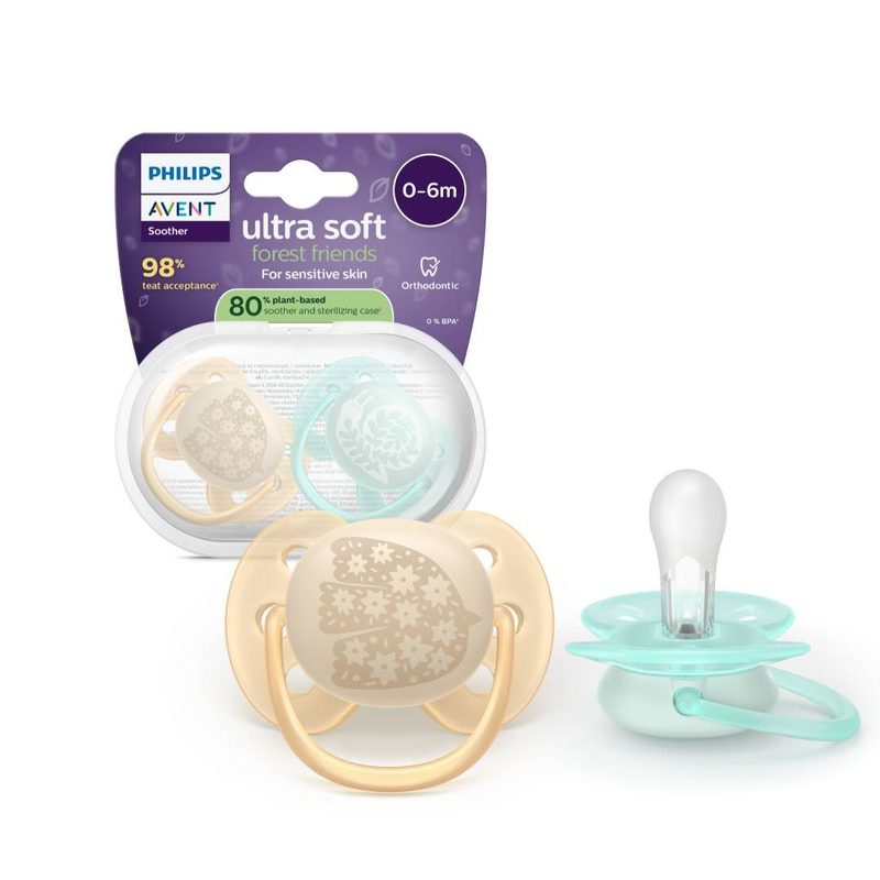 Avent Philips SCF091/41 Suzeta Ultra Air Albastru/Verde 6-18l x 2buc