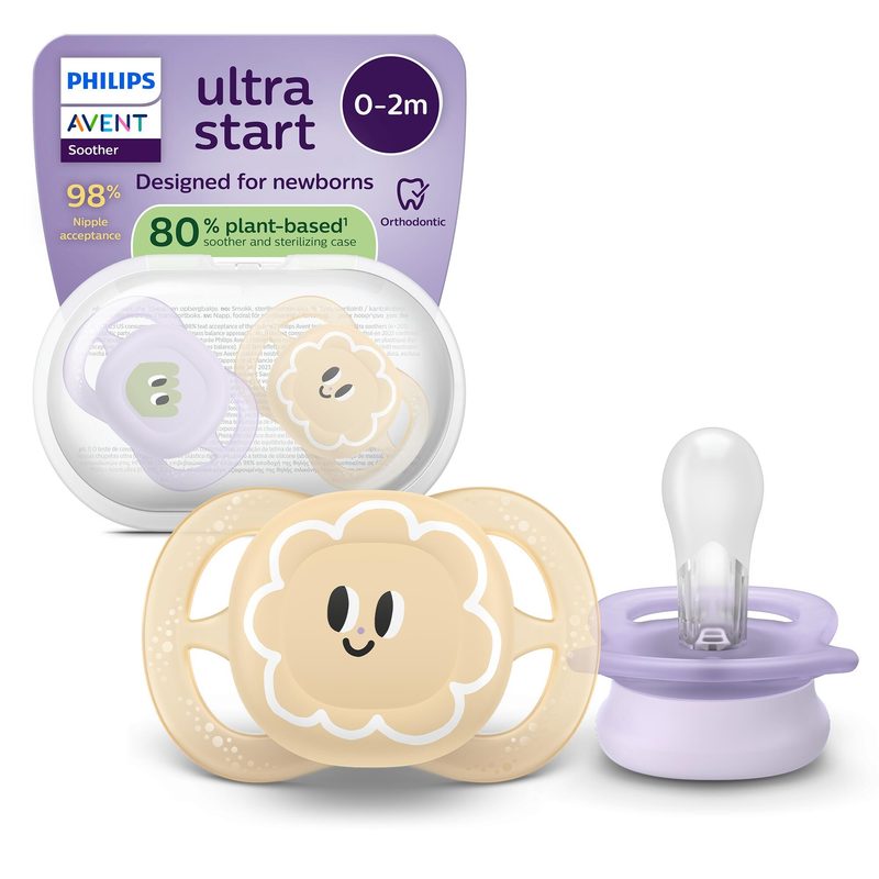 Avent Philips SCF075/13 Suzeta Ultra Start Eyes 0-2l x 2buc