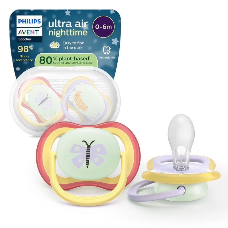 Avent Philips SCF376/25 Suzeta Ultra Air Butterfly 0-6l x 2buc