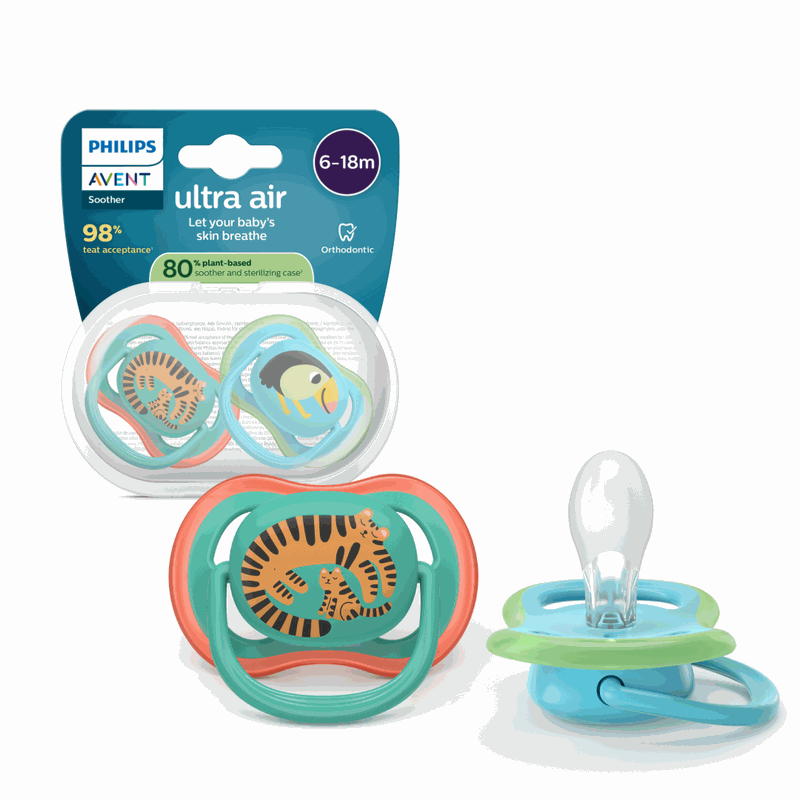 Avent Philips SCF087/11 Suzeta Ultra Air Jungle 6-18l x 2buc