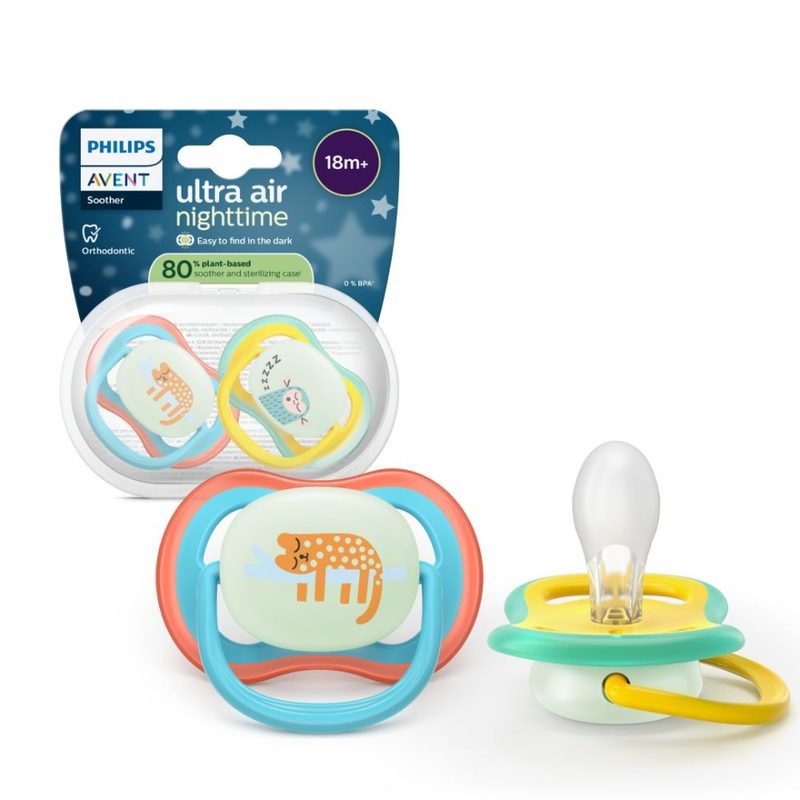 Avent Philips SCF376/32 Suzeta Ultra Air Fosforescenta Jungle +18l x 2buc