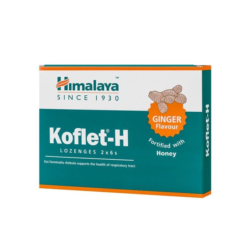 Koflet H Aroma de Ghimbir x 12pastile Himalaya