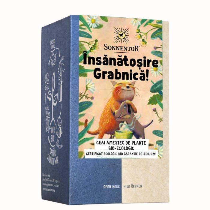 Sonnentor Ceai Insanatosire Grabnica Bio x 18plic