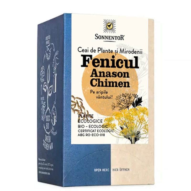 Sonnentor Ceai Fenicul Anason si Chimen x 18plic