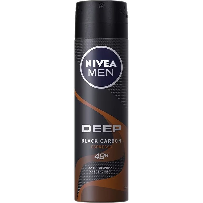 Nivea Men Deo Spray Deep Black Carbon Espresso 48h 150ml