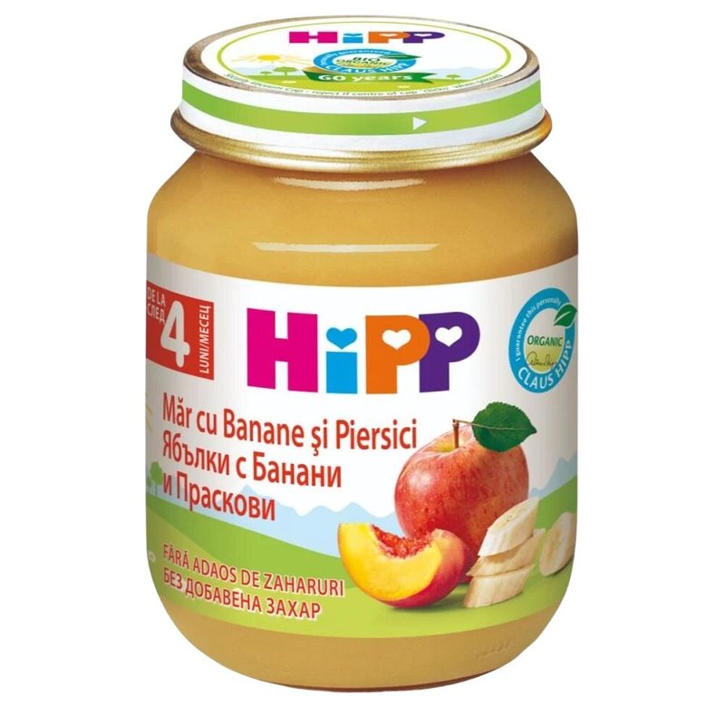Hipp Piure Mere Banane Piersici 125g