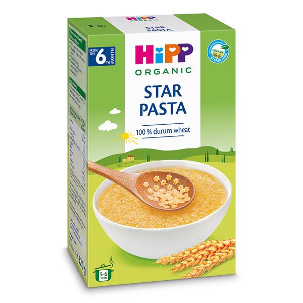 Hipp Organic Star Pasta +6l 320g