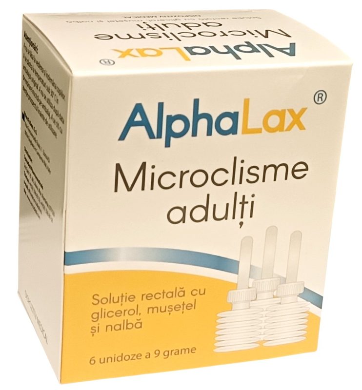 Alphalax Microclisme Adulti 9g x 6unidoze Alphabet Pharma