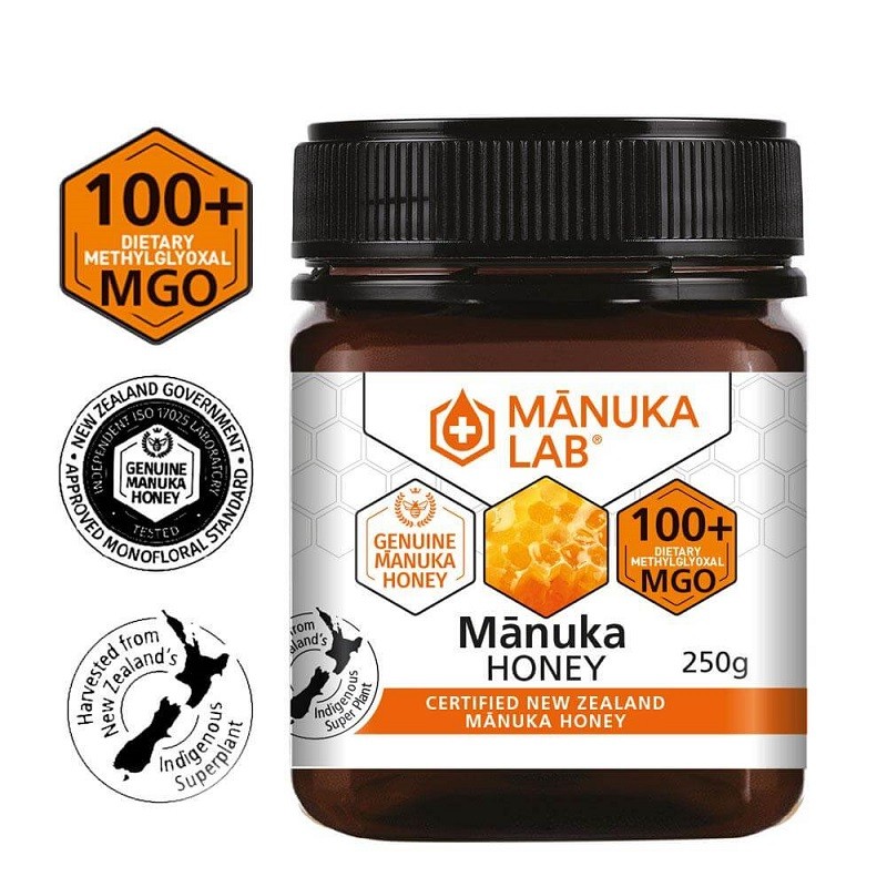 Miere de Manuka Naturala MGO100+ 250g Manuka Lab