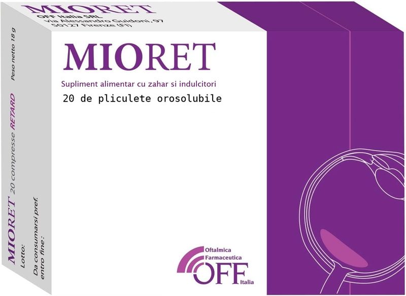Mioret gran orosolub x 20plic Inocare